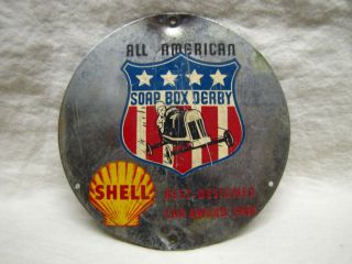 Orig RARE1948 All American SOAP BOX DERBY Shell Sponsered Best Design 