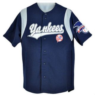 MLB New York Yankees Derek Jeter 2 Jersey Sport Shirt Navy Blue 