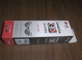 pair LG Cinema 3D Glasses AG F310 New Passive Incl Carry Pouch 