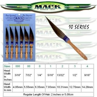 Mack Sword Pinstripe Pinstriping Brush Series 10 Size 1