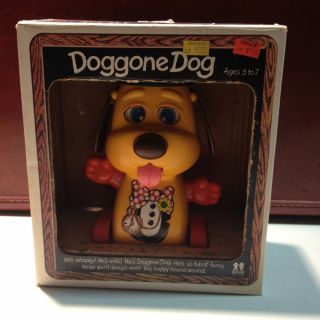Tomy Doggone Dog 1036 Vintage 1980s Toy in Box
