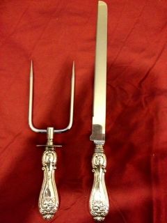 Two Prong Serving Fork & Cake Knife Warrick Stainless Blade w 
