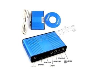 New USB 2 0 6 Channel 5 1 External Audio Sound Card Adapter s PDIF for 
