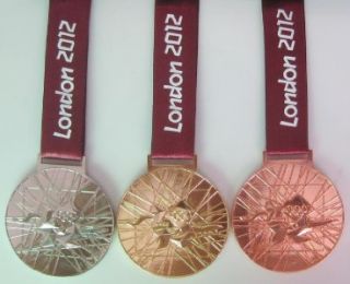 Commemorative USA 2012 London Olympic Gold Silver Bronze Medals with 