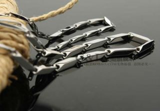 Necklace Silver Chain Link Stainless Steel Choker Mens Vogue Jewelry 