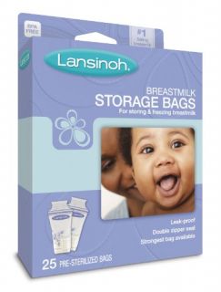   of Lansinoh 20435 Breastmilk Storage Bags, 25 Count Boxes (Pack of 3