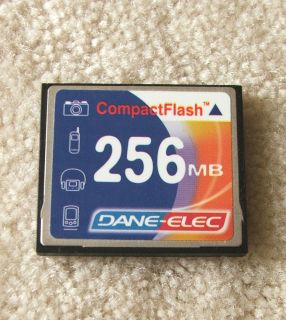 DANE ELEC CompactFlash Compact Flash Picture Memory Card 256MB 256 MB