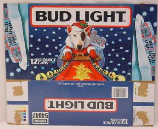 Spuds McKenzie Bud Light Santa Claus 12 Pack Box 27