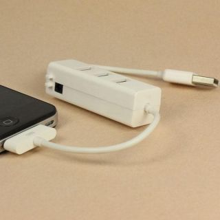 New USB2 0 High Speed 3 Port Hub for Apple iPhone 3G 4G 4S IPOD3 5 