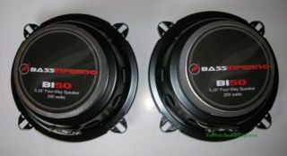 New Bass Inferno 4 Way 5 25 200W Car Audio Speakers 2