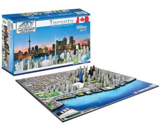 New 4D Cityscape Time Puzzle Toronto Skyline 1000pcs