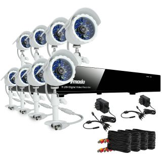   Security System with 500GB HDD & 8 Bullet Cameras with Sony CCD Sensor