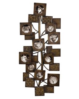Huge Bronze Iron Wall Photo Tree Frame Collage Art 42