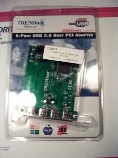 TRENDnet 5 Port USB 2 0 Host PCI Adapter TU2 H5P1