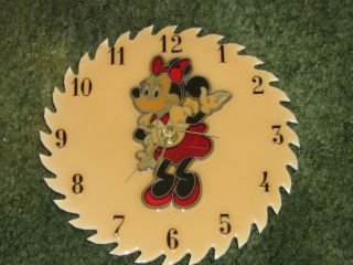   Mickey and Minnie Mouse Four Seasons Christmas Snowman Disney Clock