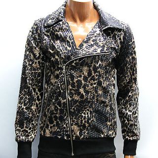 leopard print jacket mens in Coats & Jackets