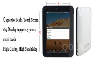 512MB 4GB 7 Android 4.0 Capacitive Touch Tablet MID 1GHZ WiFi/ 3G 