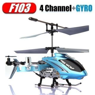 AVATAR F103 4CH GYRO 4 5Channel LED Metal Remote Control RC Helicopter 