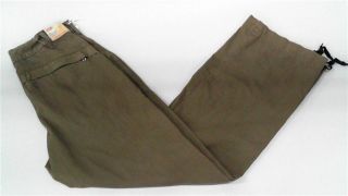55DSL Mens 28 Casual Pants Brown Solid Slacks Designer Fashion Sale 