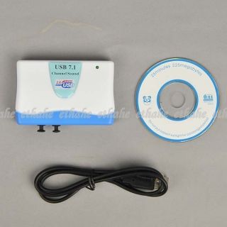 PC USB 7 1 Audio Sound Card Microphone Adaptor