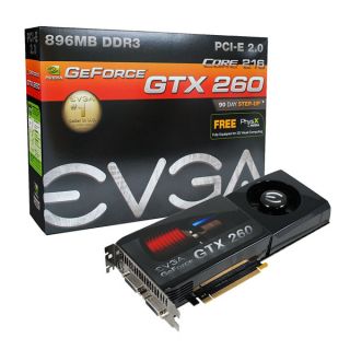 EVGA 896 P3 1255 AR GeForce GTX 260 Core 216 896MB PCIe HDCP SLI 