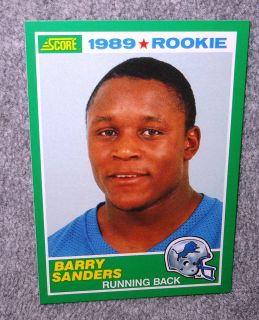 1989 Score Barry Sanders RC 257 Mint
