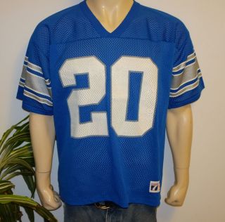   80s 90s DETROIT LIONS vtg NFL football jersey shirt L 20 Barry Sanders