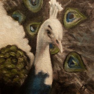 Elizabeth Barrett Original Oil Painting Daily Painter Bird Animal 