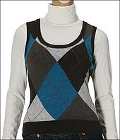 Esprit Wool Cashmere Blend Argyle Sweater Vest vs Prana Burntout LS