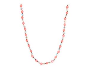 Chan Luu Salmon Coral & Crystal AB Mix 44 Long Necklace    