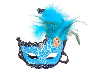 Crystal Christmas Feather Glitter Party Mask MASQUERADE Costume Ball 