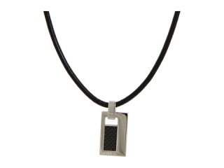 00 breil milano manta black leather necklace $ 85 00