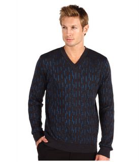 Versace Collection Long Sleeve V Neck Jacquard Sweater $182.99 $395 