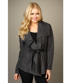 Cole Haan Cascading Blanket Wool Jacket w/ Leather Tie $530.99 $589 