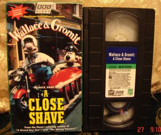 Wallace Gromit A Close Shave VHS Video Very Good Cond Unlimited Videos 