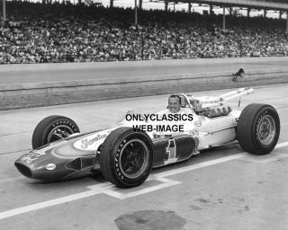 1965 Smiling A J Foyt Lotus Indy 500 Photo Auto Racing