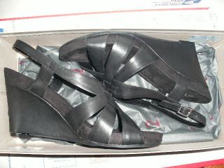 New Womens Shoes Sandals A2 Aerosoles Plush Out Black M