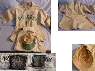 Vintage 1920s A G Spalding Baseball Uniform