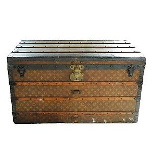 Antique Louis Vuitton Steamer Trunk Owned by Abbie Hoffman 1910