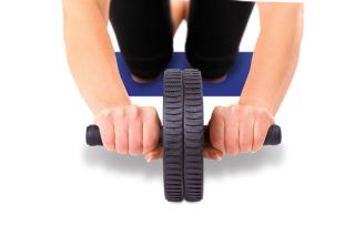 Abdominal Exercise Rolling AB Wheel Tones Tighten Abdominal Muscles 
