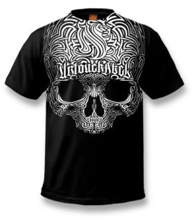 New OG Abel Striped Skull L XXL Black T Shirt