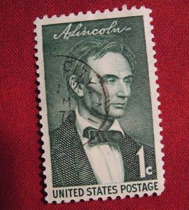 Abraham Lincoln 1 Cent United States Postage Stamp