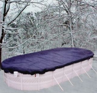   18x34 Oval Above Ground Winter Swimming Pool Solid Cover 15YR 18X33