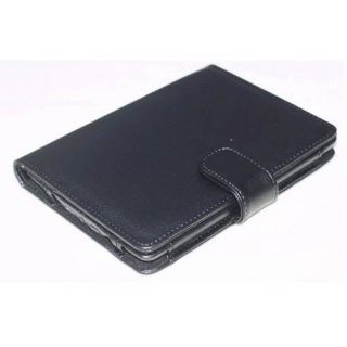 Black Folio PU Leather Case Cover Pouch for eBook  Kindle Touch 