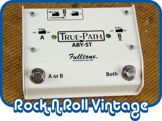 Fulltone True Path ABY ST Soft Touch Silent Switcher   White