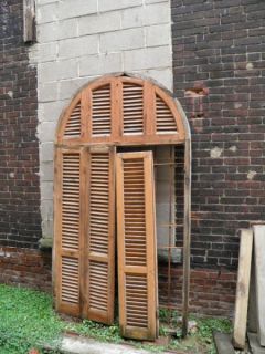 old antique door shutter window shade wooden vintage shutter