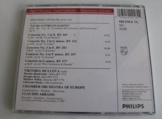 Viktoria Mullova Claudio Abbado Vivaldi Four Seasons CD