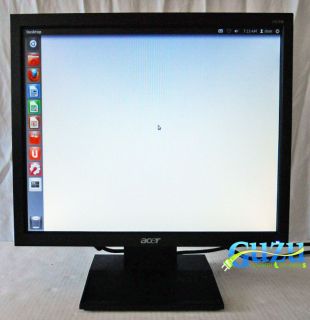 Acer V173 DJB 17 LCD Monitor Black Fully Functional  