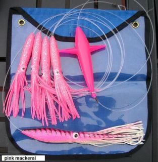 Big Game Daisy Chain Bird/Squid Lure W/Storage Bag (pink/pink mackeral 