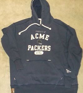    Packers Reebok Vintage Collection Hooded Sweatshirt Hoodie Acme XXL